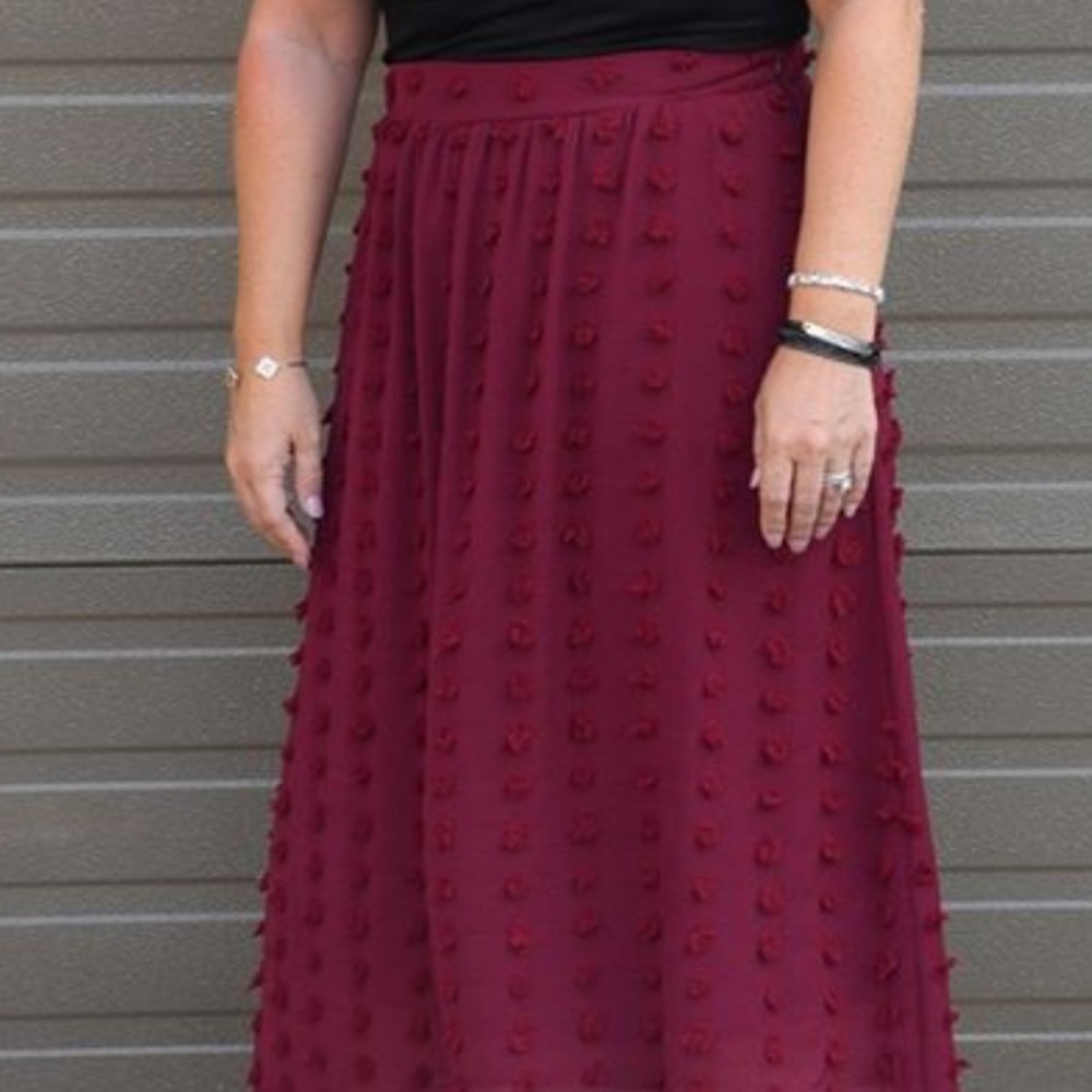 Polagram skirt - burgundy